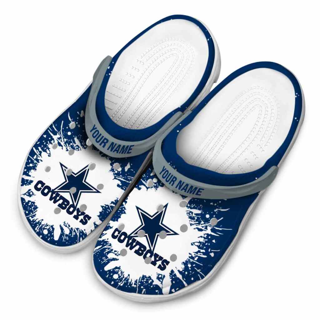 Personalized Dallas Cowboys Splash Art ClogTVC1801151 - Image 4