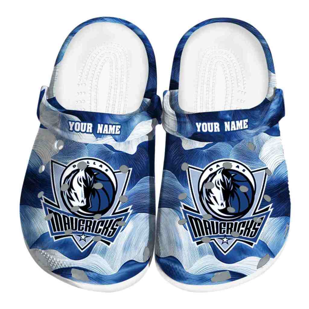 Personalized Dallas Mavericks Ocean Waves ClogTVC1801683