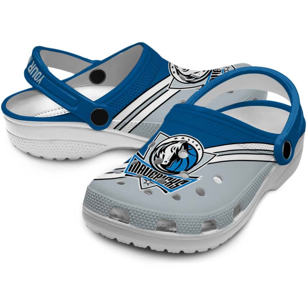 Personalized Dallas Mavericks Striped Accents ClogTVC1801693 - Image 3