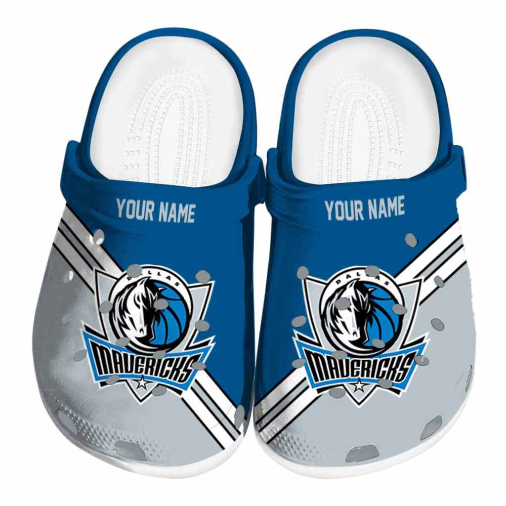 Personalized Dallas Mavericks Striped Accents ClogTVC1801693