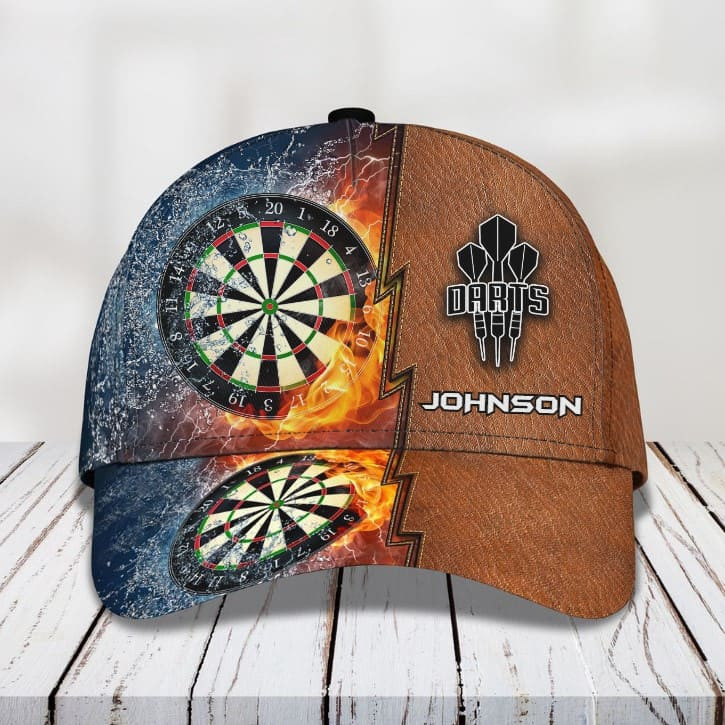 Personalized Dart & Beer I'm Here 3D Baseball Cap, Dart Hat for Man Dart Lovers, 3D All Over Printed Dart Hat for Husband Trucker Hats Custom Hats Gifts For Men & Women