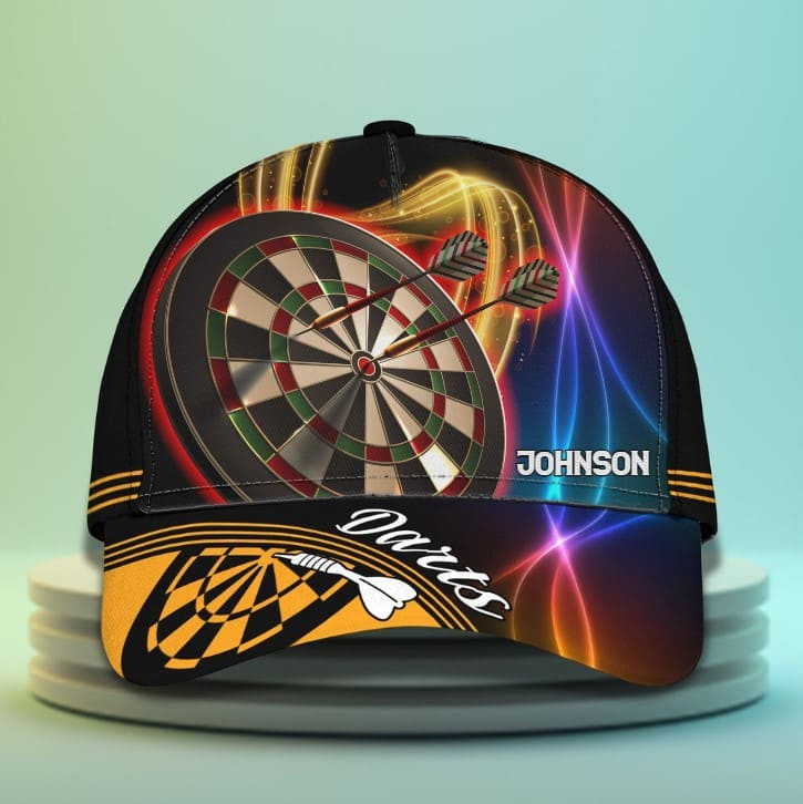 Personalized Dart 3d Baseball Cap 4th of July Dart Hat for Her and Him American Flag Dart Cap Trucker Hats Custom Hats Gifts For Men & Women