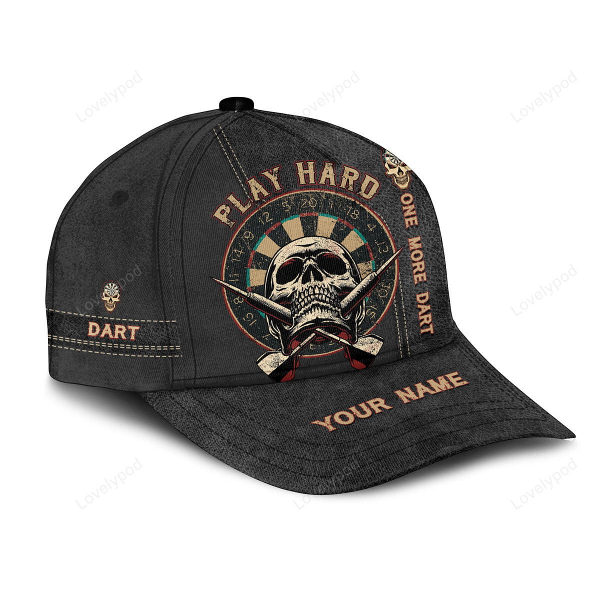 Personalized Dart Play hard Cap for Dart Player, Darts Classic Cap, Dart Hat for Women Who Loves Dart Trucker Hats Custom Hats Gifts For Men & Women