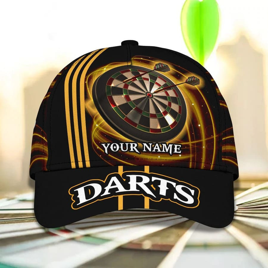 Personalized Darts Steps 3D Baseball Cap for Him, Dart Gift for His Birthday Dart Hat Trucker Hats Custom Hats Gifts For Men & Women