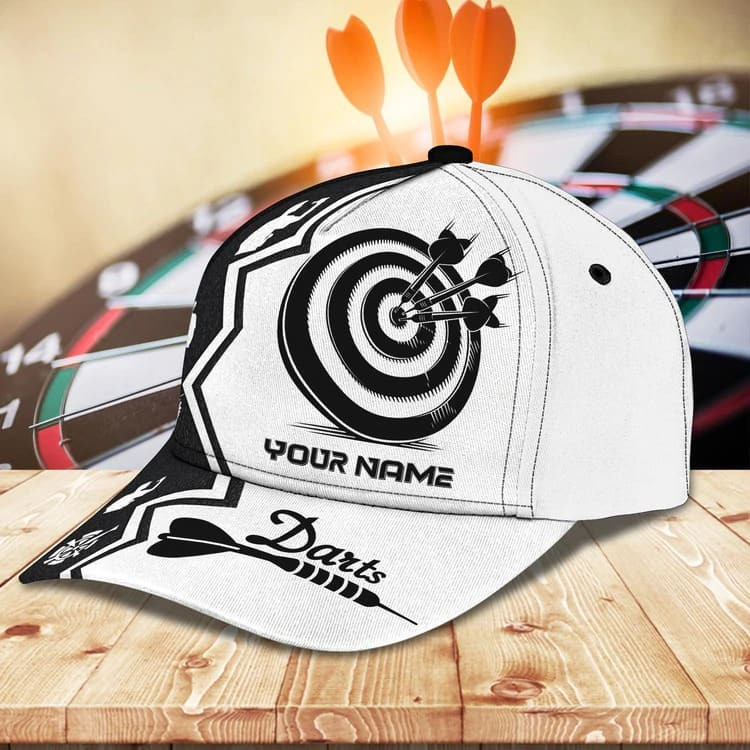 Personalized Darts Steps 3D Baseball Cap for Him, Dart Gift for His Birthday Dart Hat Trucker Hats Custom Hats Gifts For Men & Women