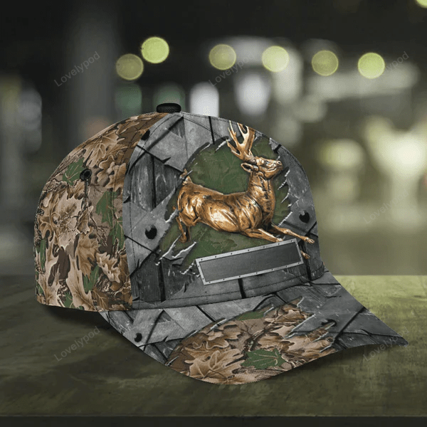 Personalized Deer Classic Cap, Gift for Deer Lovers, Hunting Lovers, Classic Cap for men and women Trucker Hats Custom Hats Gifts For Men & Women