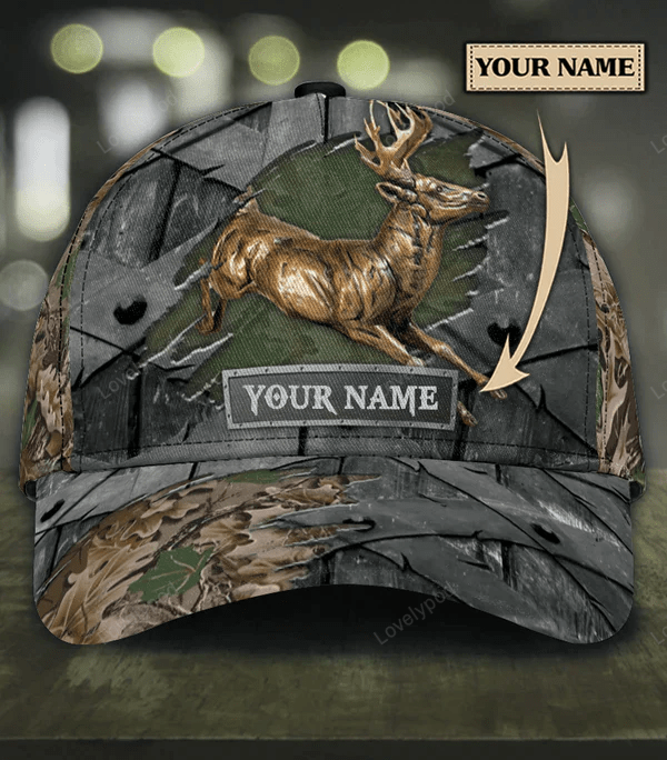 Personalized Deer Classic Cap, Gift for Deer Lovers, Hunting Lovers, Classic Cap for men and women Trucker Hats Custom Hats Gifts For Men & Women