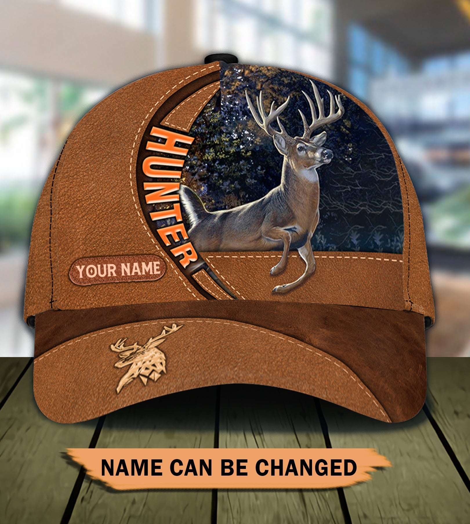 Personalized Deer Classic Cap, Personalized Gift for Deer Lovers, Hunting Lovers Trucker Hats Custom Hats Gifts For Men & Women