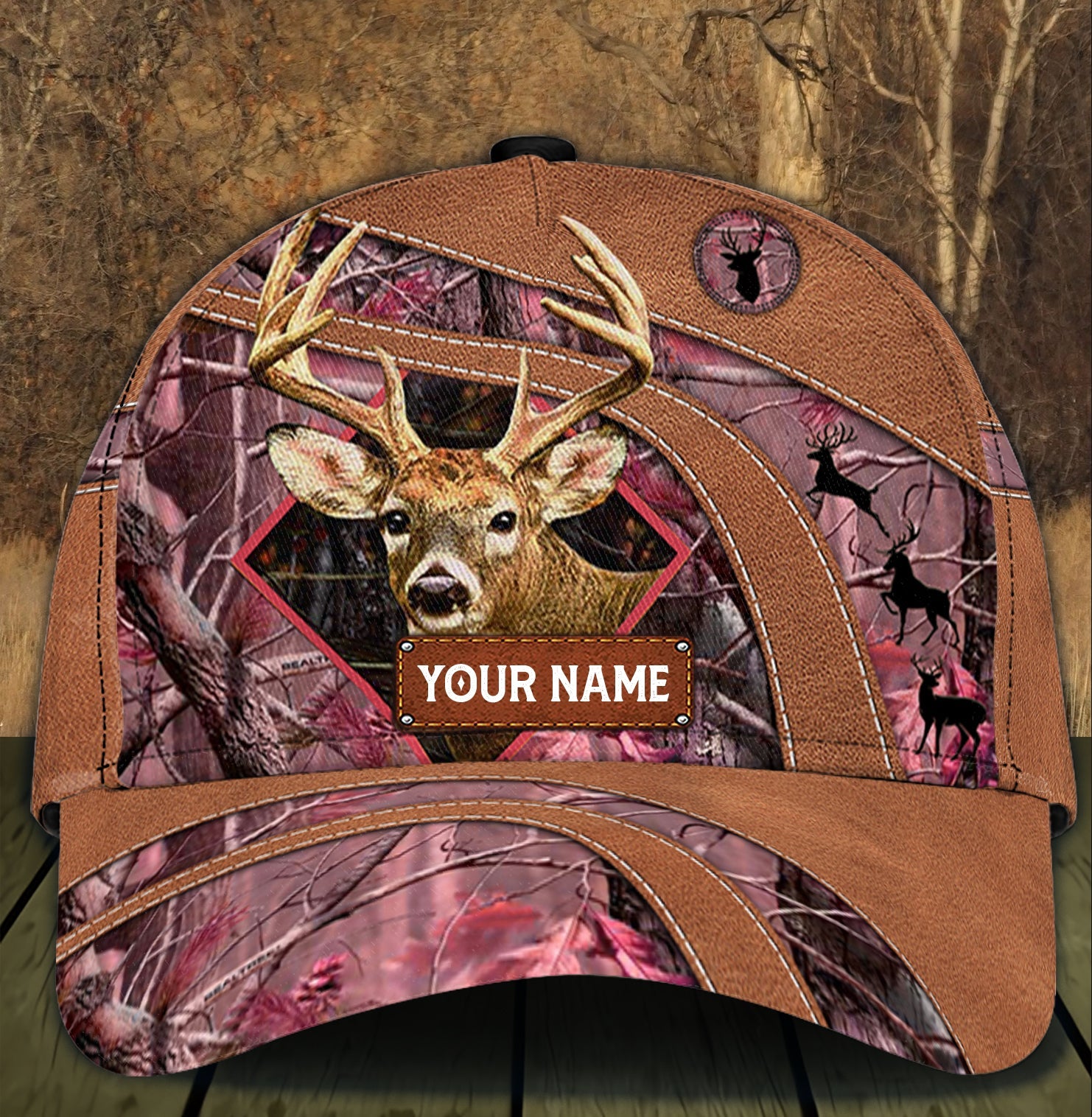 Personalized Deer Classic Cap, Personalized Gift for Deer Lovers, Hunting Lovers Trucker Hats Custom Hats Gifts For Men & Women