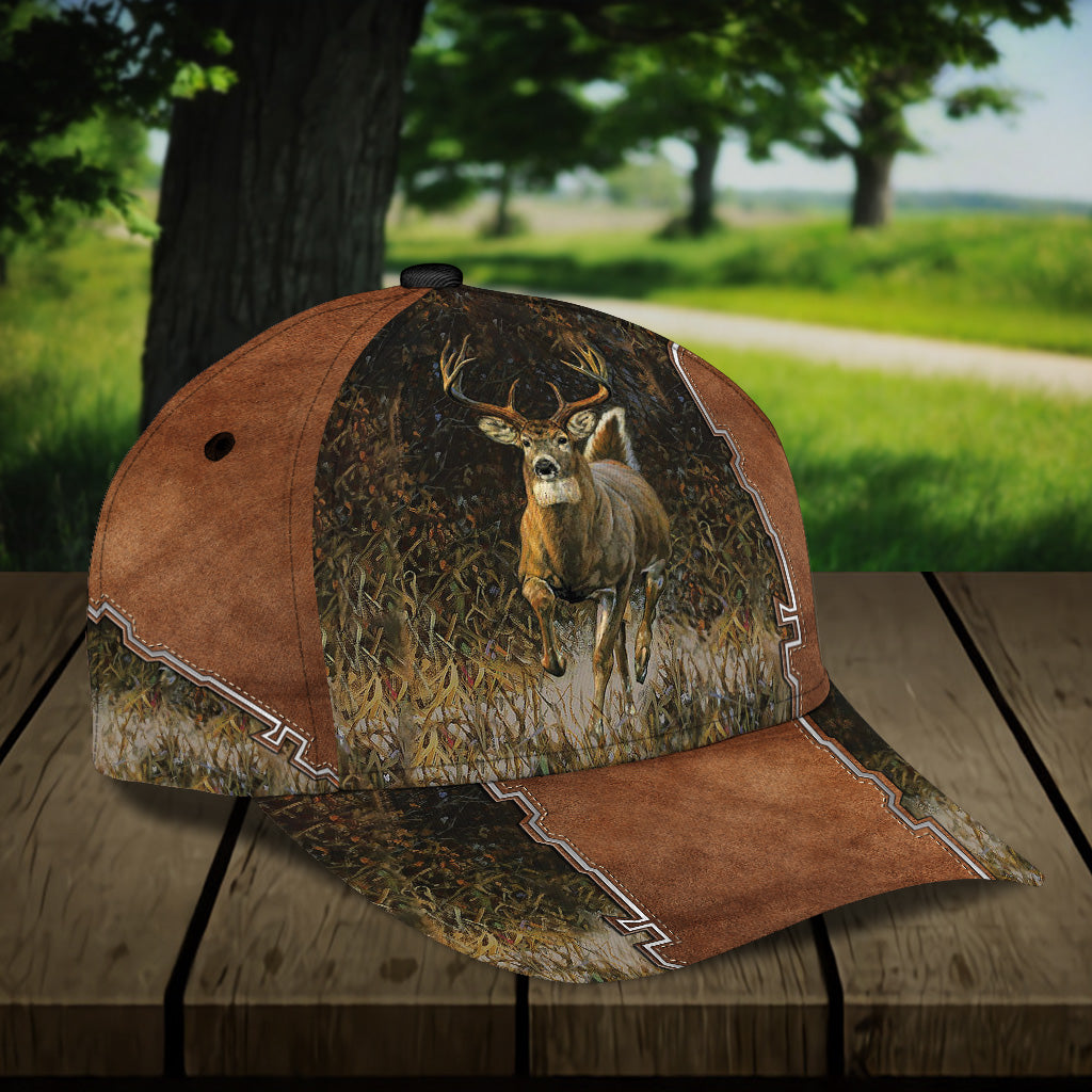 Personalized Deer Classic Cap, Personalized Gift for Deer Lovers, Hunting Lovers Trucker Hats Custom Hats Gifts For Men & Women