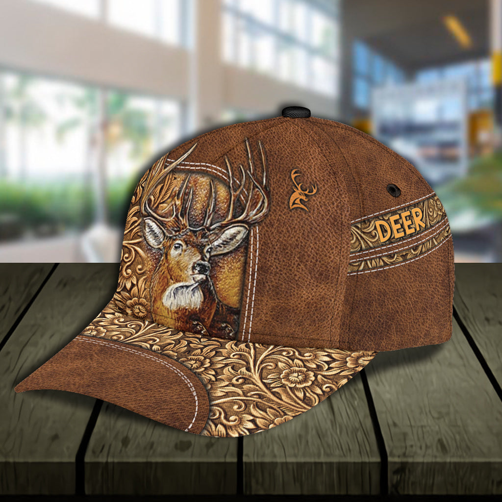 Personalized Deer Classic Cap, Personalized Gift for Deer Lovers, Hunting Lovers Trucker Hats Custom Hats Gifts For Men & Women