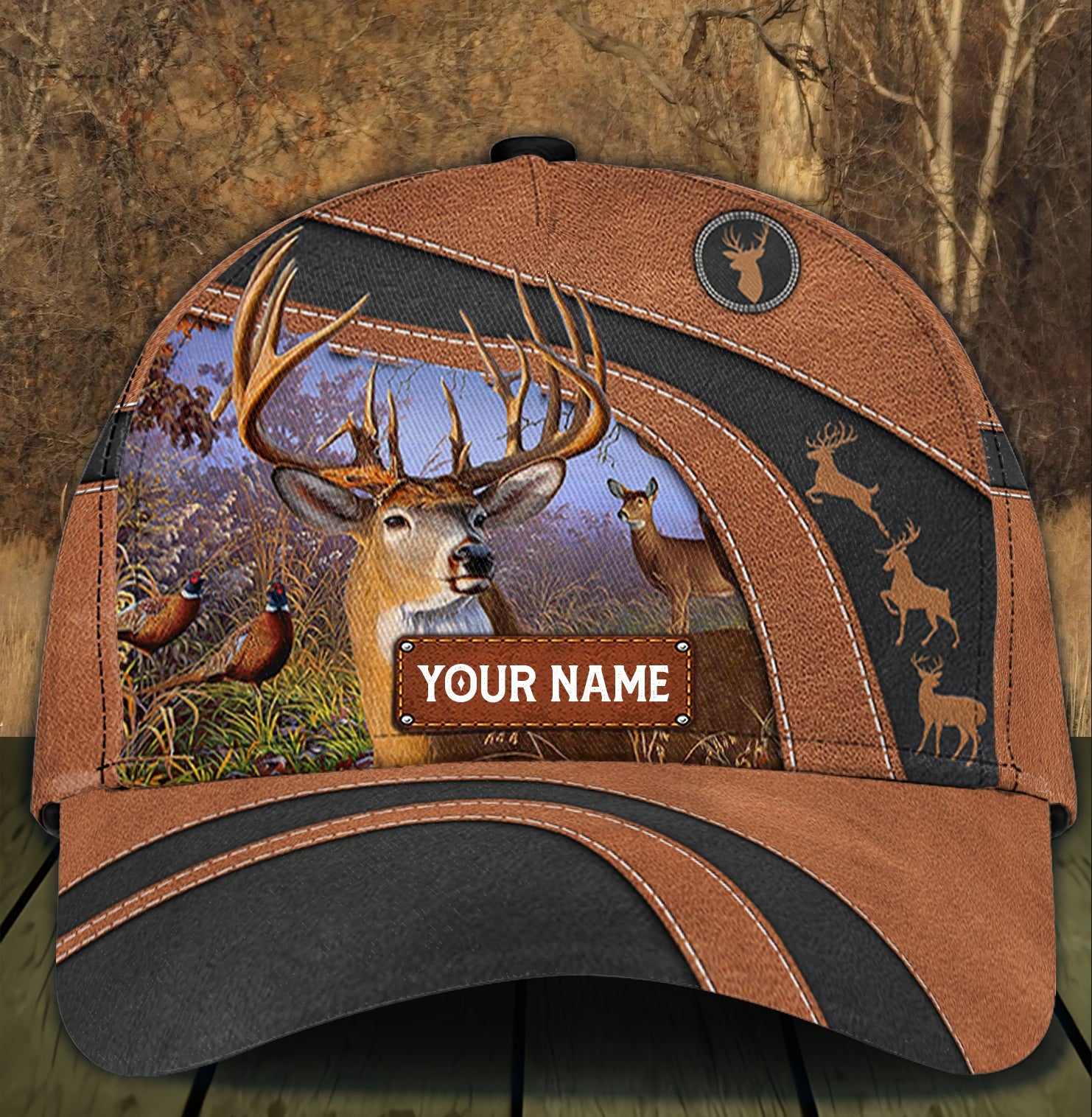 Personalized Deer Classic Cap, Personalized Gift for Deer Lovers, Hunting Lovers Trucker Hats Custom Hats Gifts For Men & Women