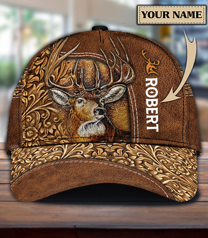 Personalized Deer Classic Cap, Personalized Gift for Deer Lovers, Hunting Lovers Trucker Hats Custom Hats Gifts For Men & Women