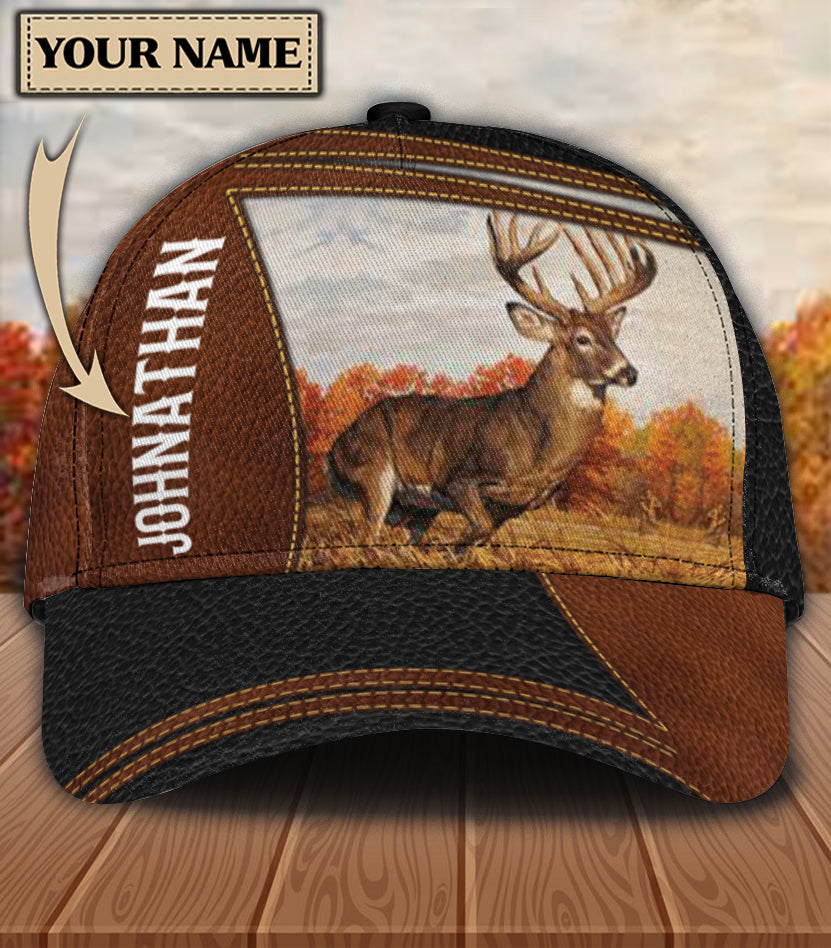 Personalized Deer Classic Cap, Personalized Gift for Deer Lovers, Hunting Lovers Trucker Hats Custom Hats Gifts For Men & Women