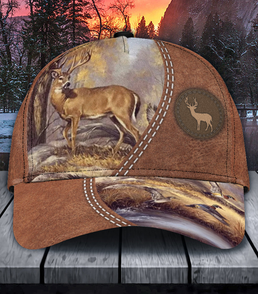 Personalized Deer Classic Cap, Personalized Gift for Deer Lovers, Hunting Lovers Trucker Hats Custom Hats Gifts For Men & Women