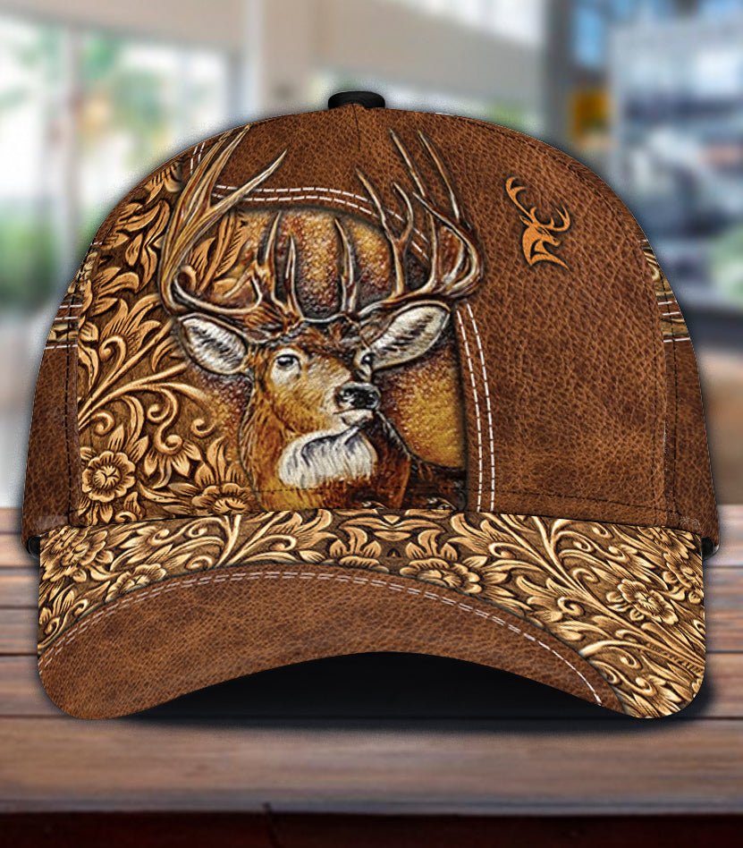 Personalized Deer Classic Cap, Personalized Gift for Deer Lovers, Hunting Lovers Trucker Hats Custom Hats Gifts For Men & Women