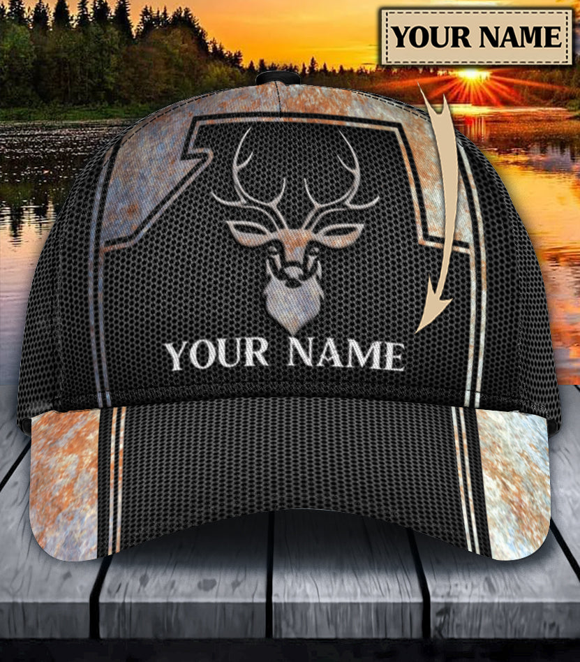 Personalized Deer Classic Cap, Personalized Gift for Deer Lovers, Hunting Lovers Trucker Hats Custom Hats Gifts For Men & Women