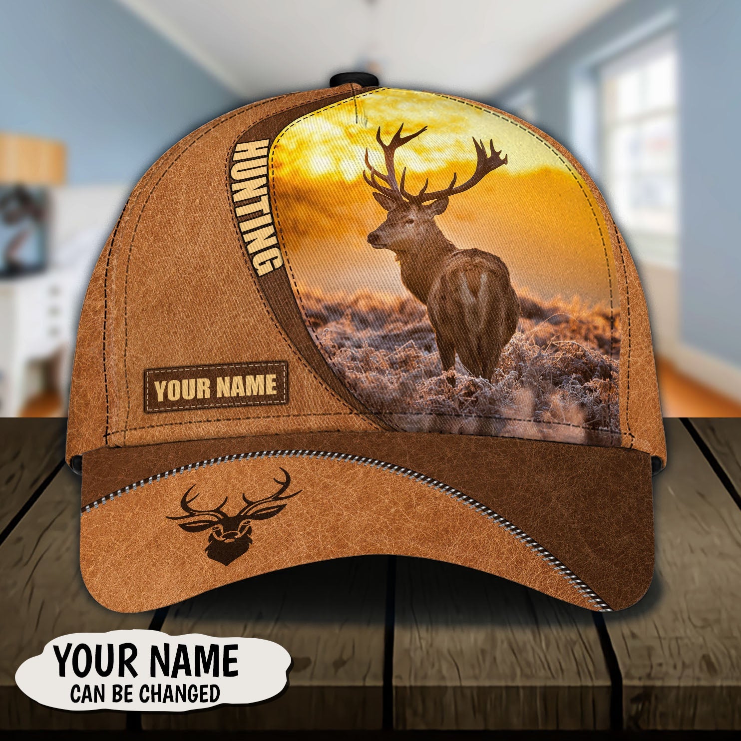 Personalized Deer Classic Cap, Personalized Gift for Deer Lovers, Hunting Lovers Trucker Hats Custom Hats Gifts For Men & Women