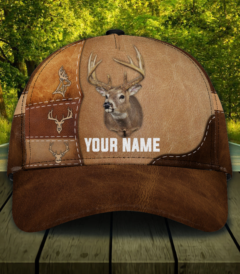 Personalized Deer Classic Cap, Personalized Gift for Deer Lovers, Hunting Lovers Trucker Hats Custom Hats Gifts For Men & Women