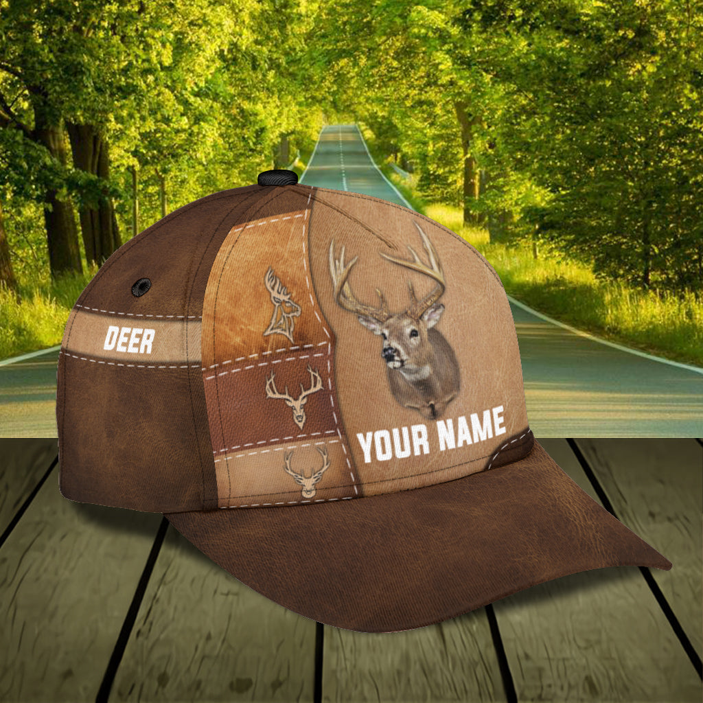 Personalized Deer Classic Cap, Personalized Gift for Deer Lovers, Hunting Lovers Trucker Hats Custom Hats Gifts For Men & Women