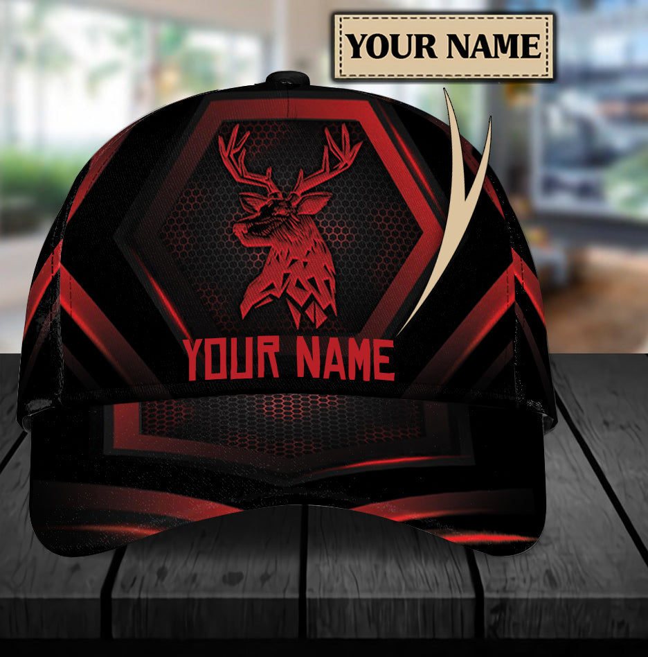 Personalized Deer Classic Cap, Personalized Gift for Deer Lovers, Hunting Lovers Trucker Hats Custom Hats Gifts For Men & Women