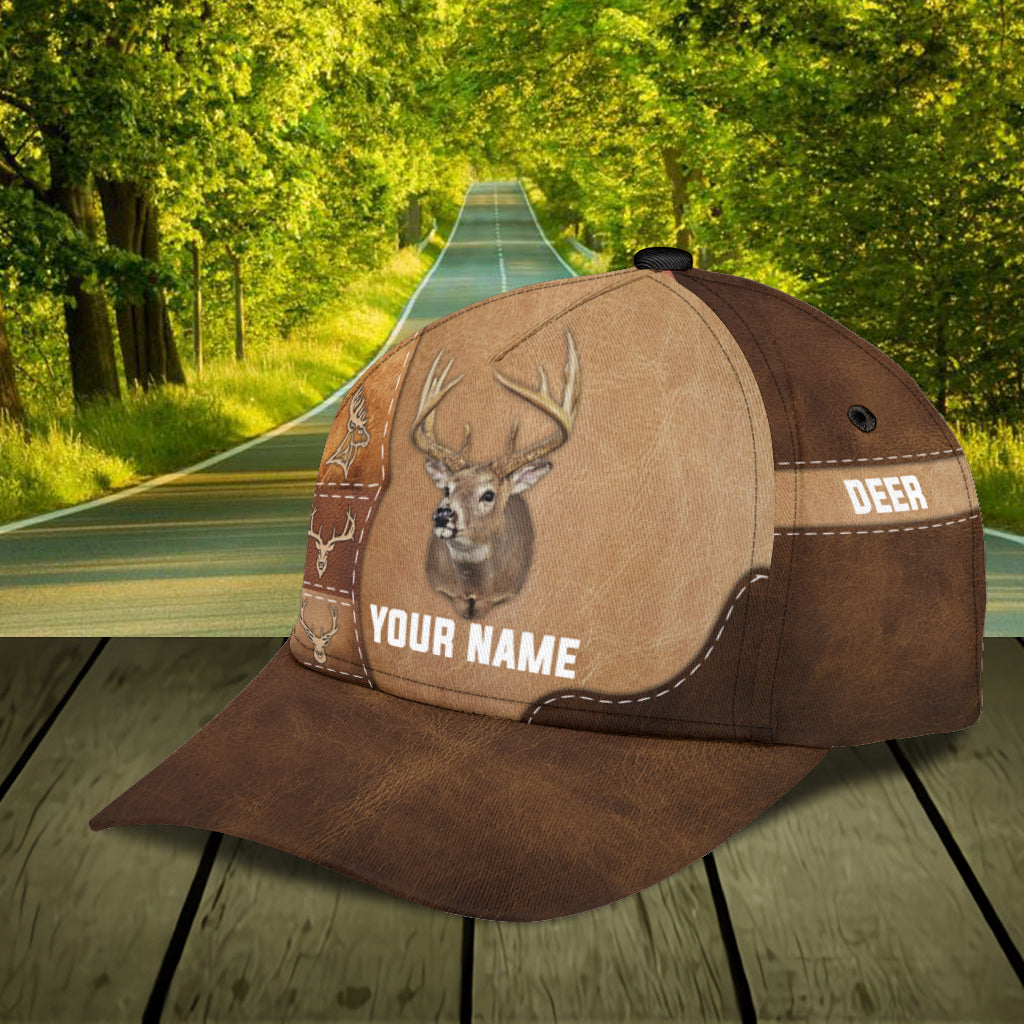 Personalized Deer Classic Cap, Personalized Gift for Deer Lovers, Hunting Lovers Trucker Hats Custom Hats Gifts For Men & Women