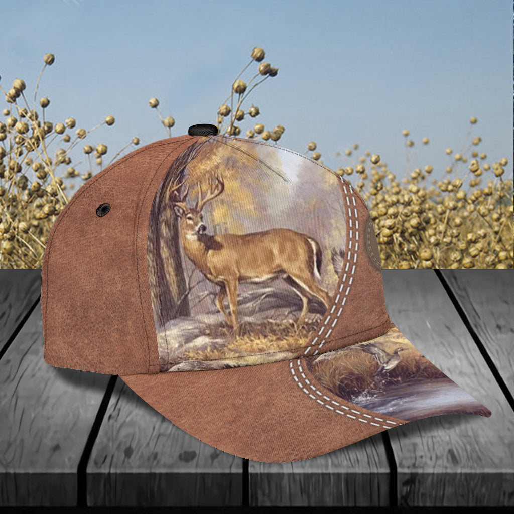 Personalized Deer Classic Cap, Personalized Gift for Deer Lovers, Hunting Lovers Trucker Hats Custom Hats Gifts For Men & Women