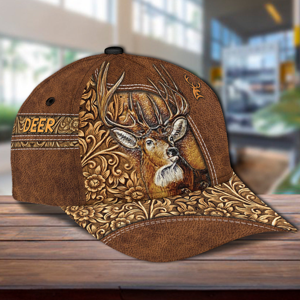 Personalized Deer Classic Cap, Personalized Gift for Deer Lovers, Hunting Lovers Trucker Hats Custom Hats Gifts For Men & Women