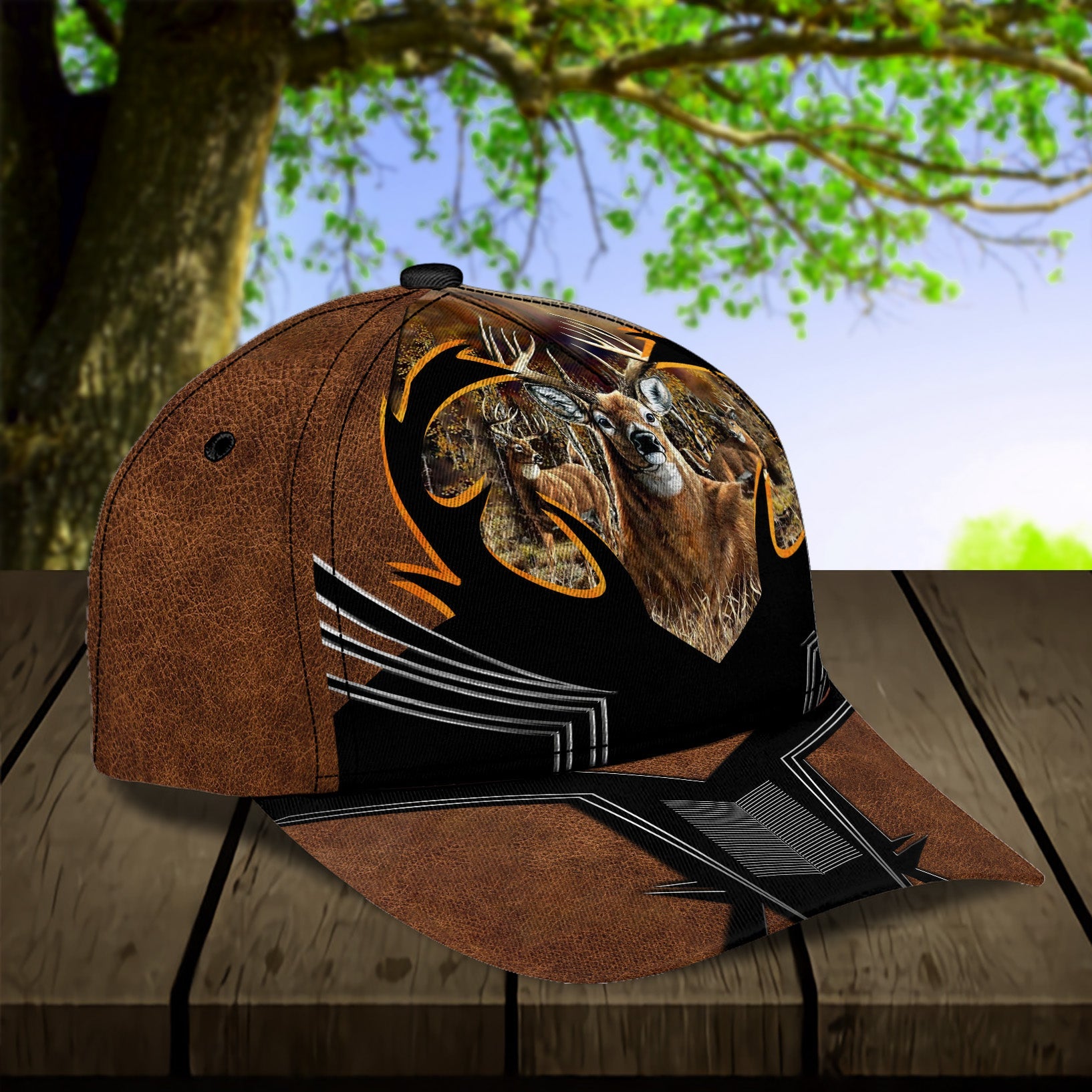 Personalized Deer Classic Cap, Personalized Gift for Deer Lovers, Hunting Lovers Trucker Hats Custom Hats Gifts For Men & Women