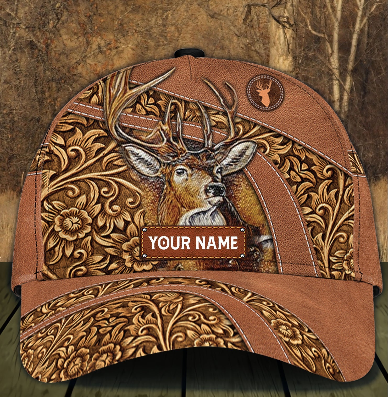 Personalized Deer Classic Cap, Personalized Gift for Deer Lovers, Hunting Lovers Trucker Hats Custom Hats Gifts For Men & Women
