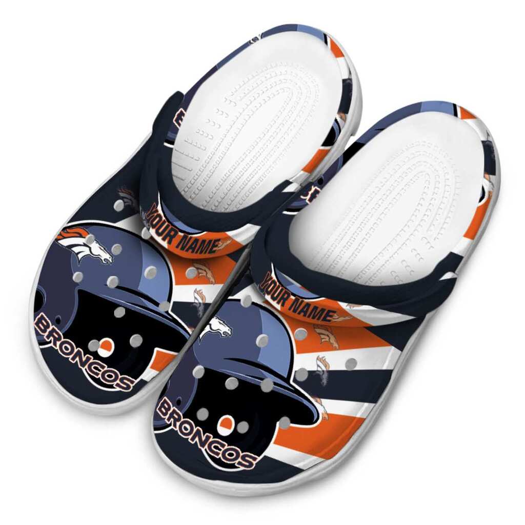 Personalized Denver Broncos Baseball Helmet ClogTVC180118 - Image 4