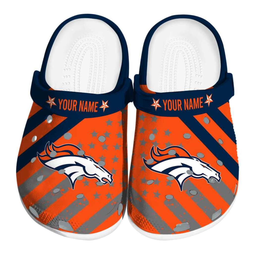 Personalized Denver Broncos Star-Spangled Graphic ClogTVC1801986