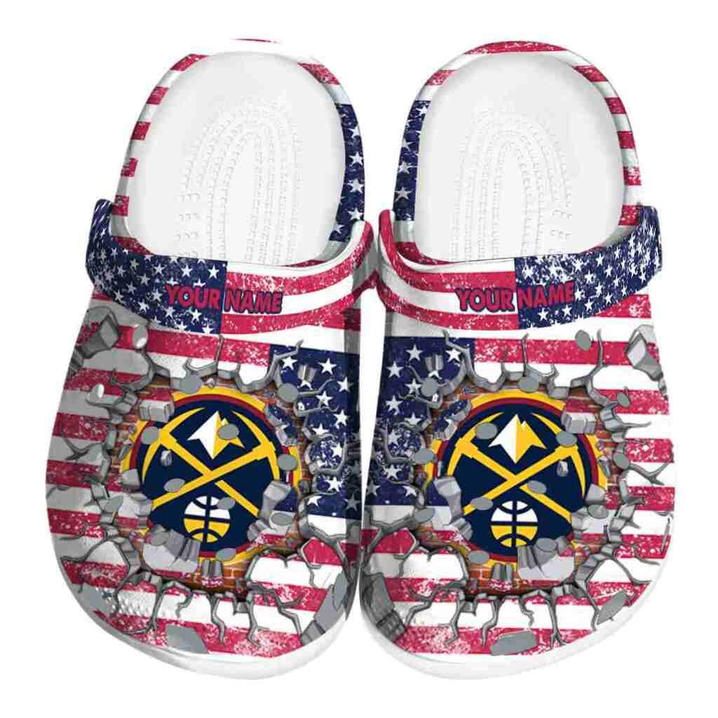 Personalized Denver Nuggets Freedom Splinter ClogTVC1801683