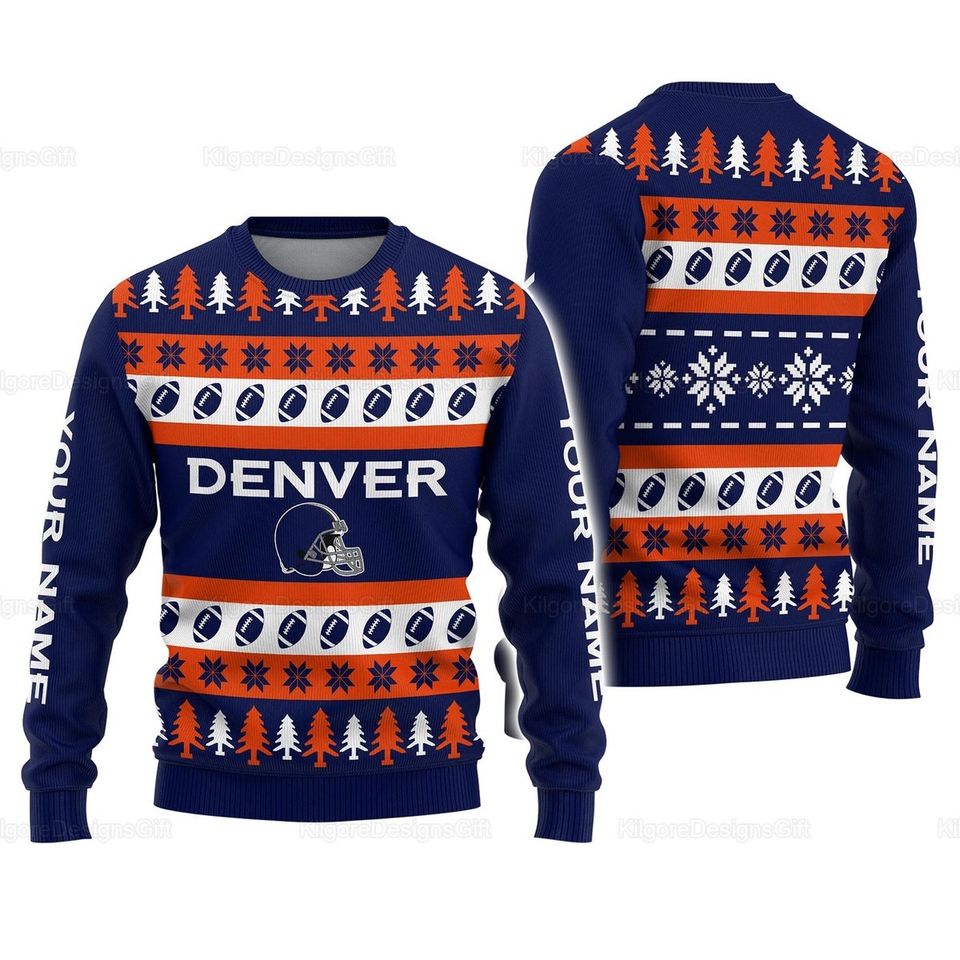 Personalized Denver Ugly Christmas Sweater
