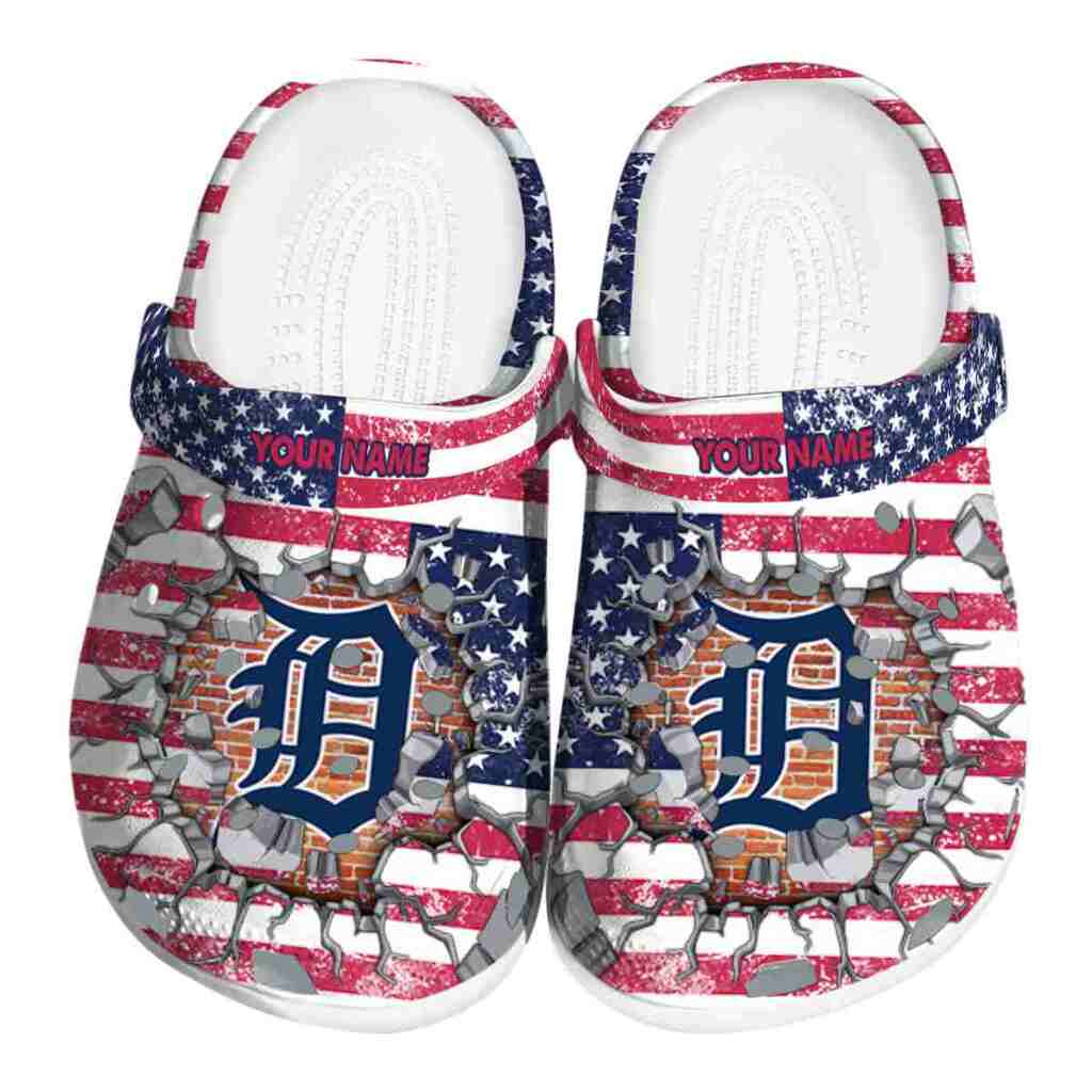 Personalized Detroit Tigers Freedom Splinter ClogTVC1801988
