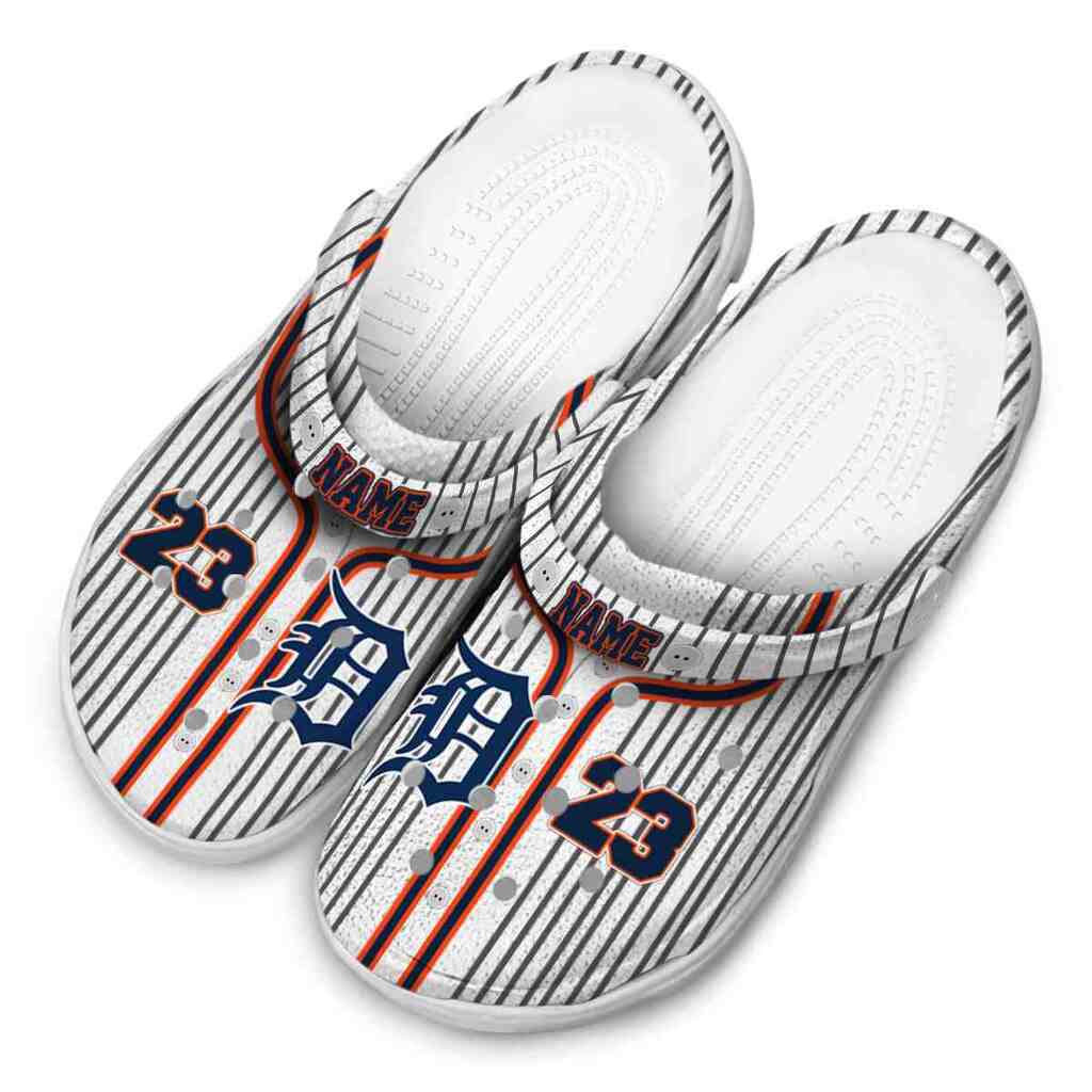 Personalized Detroit Tigers Pinstripe Pattern ClogTVC1801988 - Image 4
