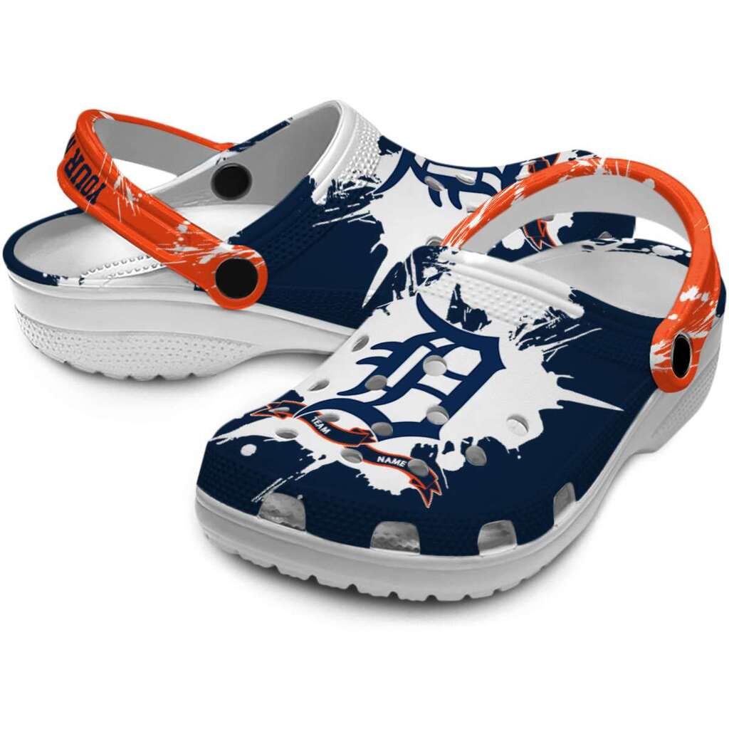Personalized Detroit Tigers Splatter Pattern ClogTVC1801989 - Image 3