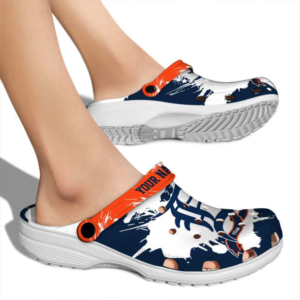 Personalized Detroit Tigers Splatter Pattern ClogTVC1801989 - Image 2