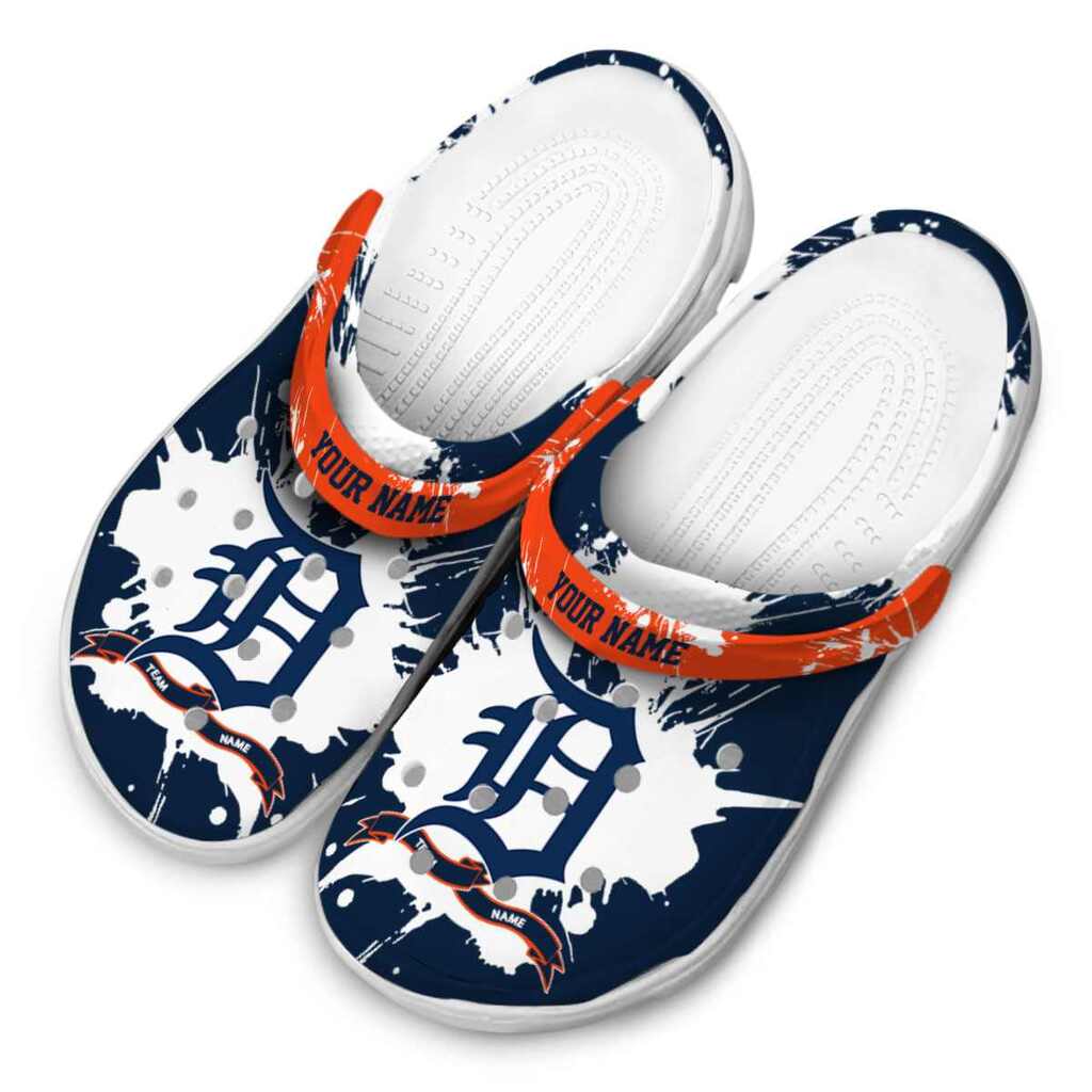 Personalized Detroit Tigers Splatter Pattern ClogTVC1801989 - Image 4