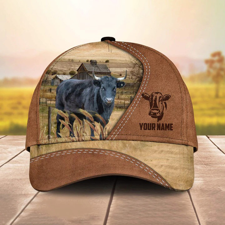 Personalized Dexter Cattle Hats for Farmers, Custom Name Dexter Cattle Classic Cap for Men, Dad, Husband Trucker Hats Custom Hats Gifts For Men & Women