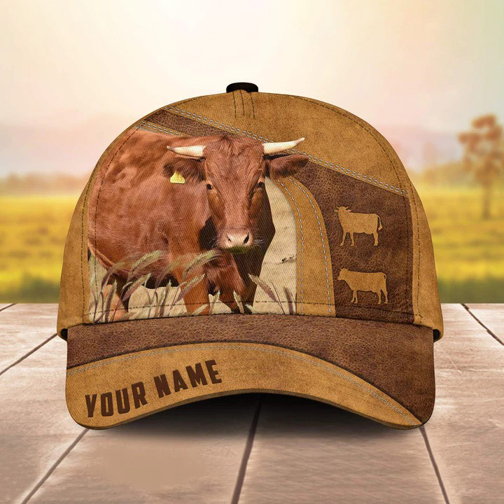 Personalized Dexter Cattle Hats for Farmers, Custom Name Dexter Cattle Classic Cap for Men, Dad, Husband Trucker Hats Custom Hats Gifts For Men & Women