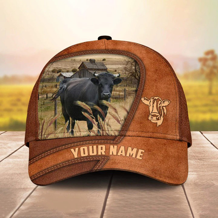 Personalized Dexter Cattle Hats for Farmers, Custom Name Dexter Cattle Classic Cap for Men, Dad, Husband Trucker Hats Custom Hats Gifts For Men & Women