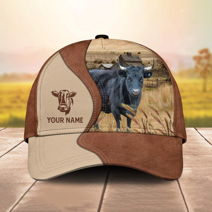 Personalized Dexter Cattle Hats for Farmers, Custom Name Dexter Cattle Classic Cap for Men, Dad, Husband Trucker Hats Custom Hats Gifts For Men & Women