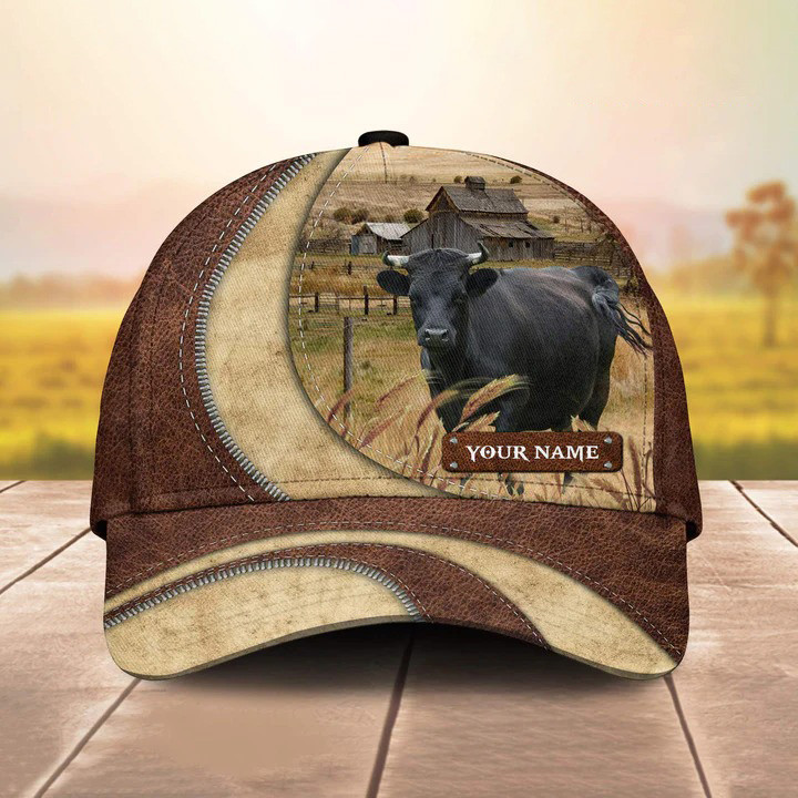 Personalized Dexter Cattle Hats for Farmers, Custom Name Dexter Cattle Classic Cap for Men, Dad, Husband Trucker Hats Custom Hats Gifts For Men & Women