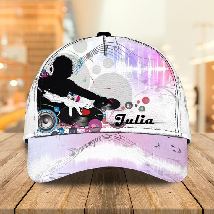 Personalized DJ Cap for Women, 3D Classic Cap All Over Print for DJ Players Trucker Hats Custom Hats Gifts For Men & Women