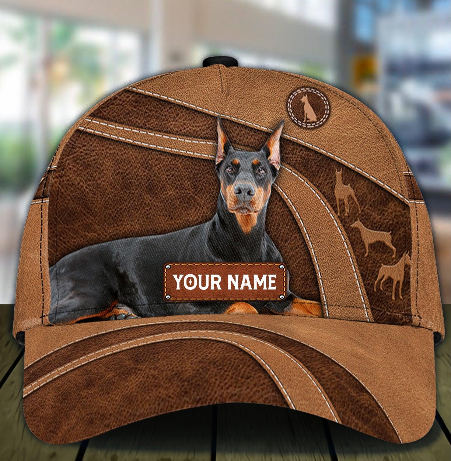 Personalized Doberman Classic Cap, Personalized Gift for Doberman Lovers Trucker Hats Custom Hats Gifts For Men & Women