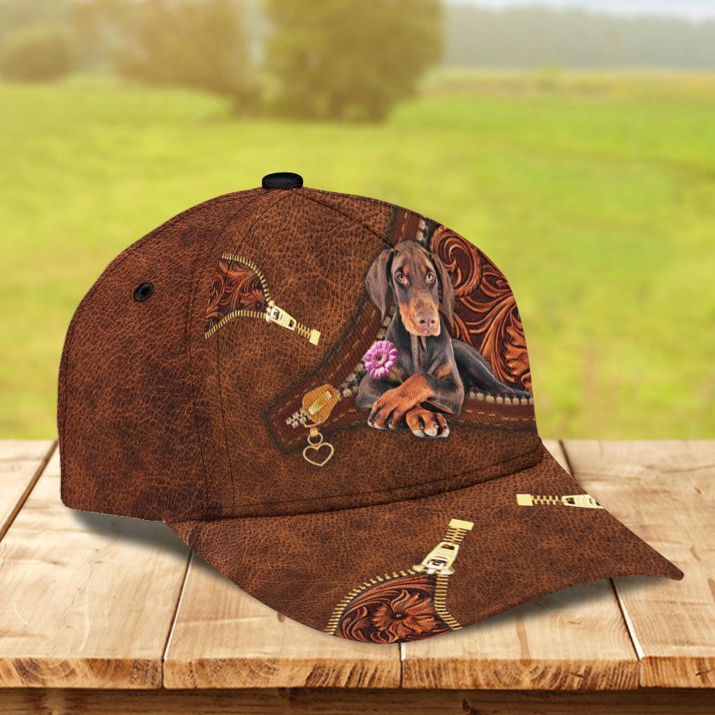 Personalized Doberman Classic Cap, Personalized Gift for Doberman Lovers Trucker Hats Custom Hats Gifts For Men & Women