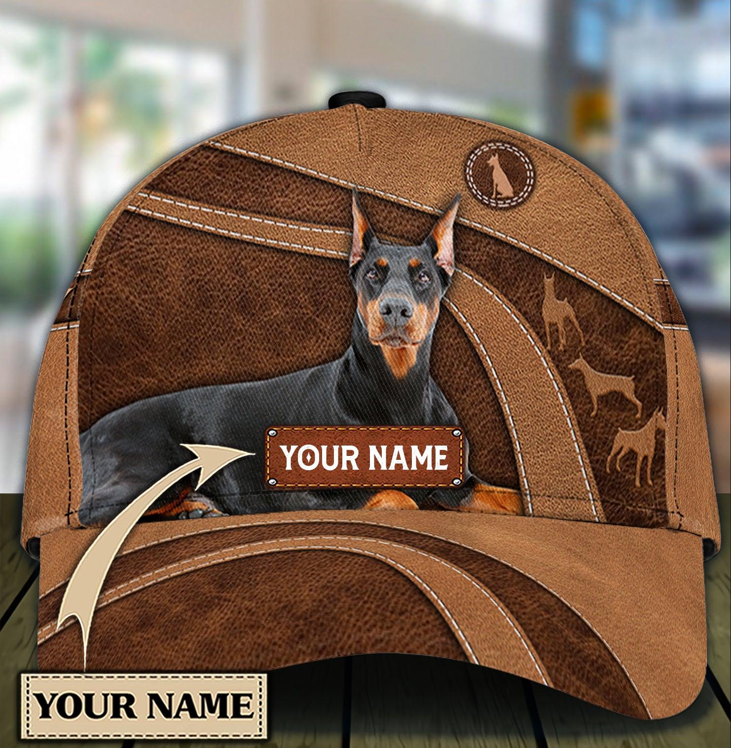 Personalized Doberman Classic Cap, Personalized Gift for Doberman Lovers Trucker Hats Custom Hats Gifts For Men & Women