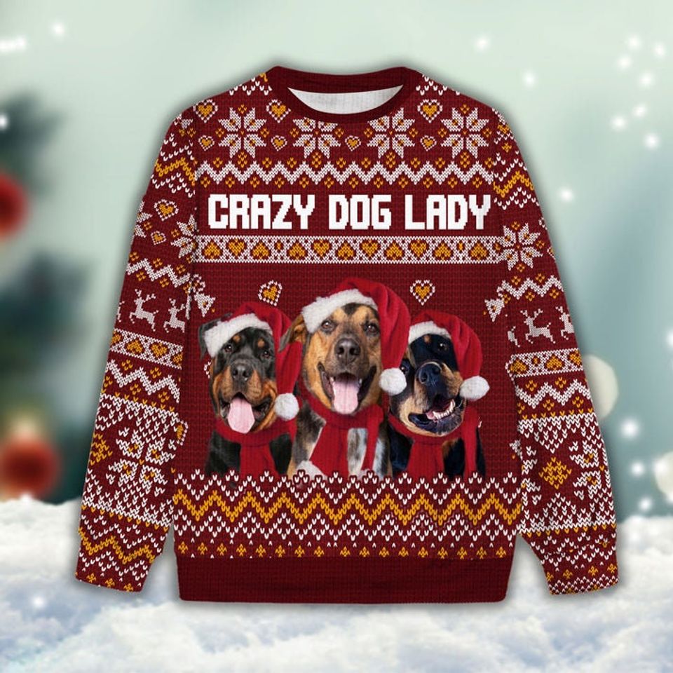 Personalized Dog &Cat Photo Christmas Ugly Sweater, Custom Photo Ugly Sweater, Christmas - Image 3