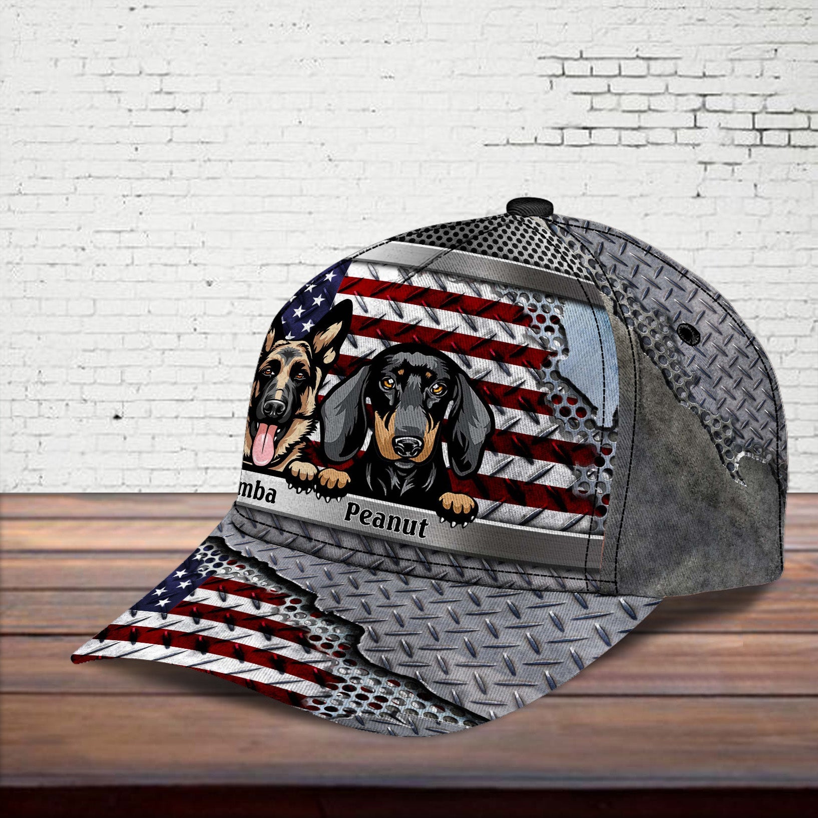 Personalized Dog Classic Cap, Personalized Gift for Dog Lovers, Dog Dad, Dog Mom Trucker Hats Custom Hats Gifts For Men & Women